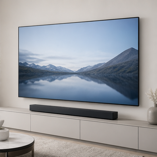 Minimal realistic smart television and audio system